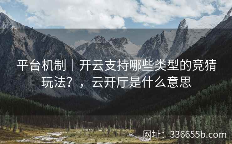 平台机制｜开云支持哪些类型的竞猜玩法？，云开厅是什么意思