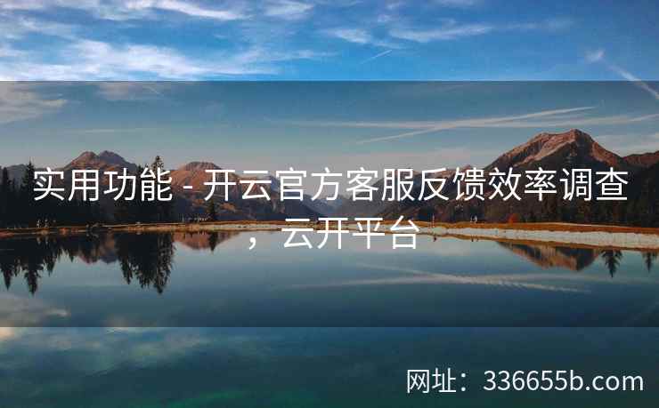 实用功能 - 开云官方客服反馈效率调查，云开平台